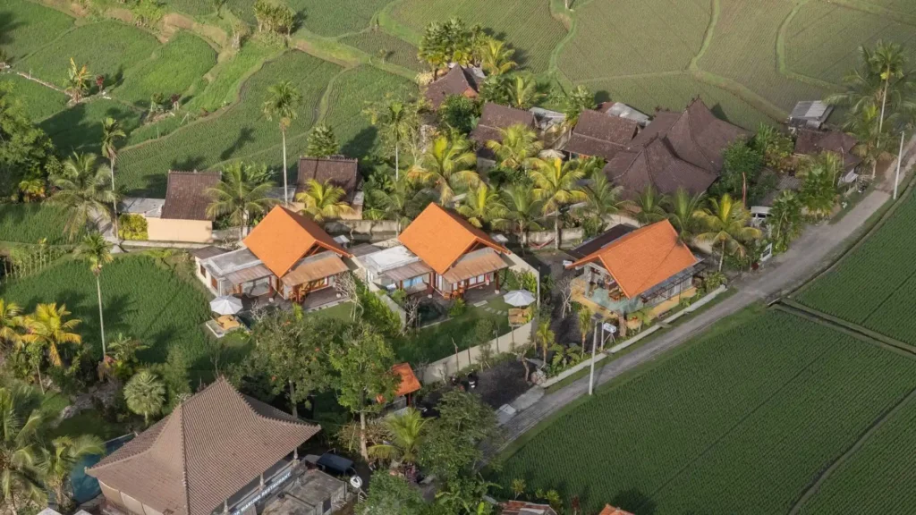 Asiki villa from the top